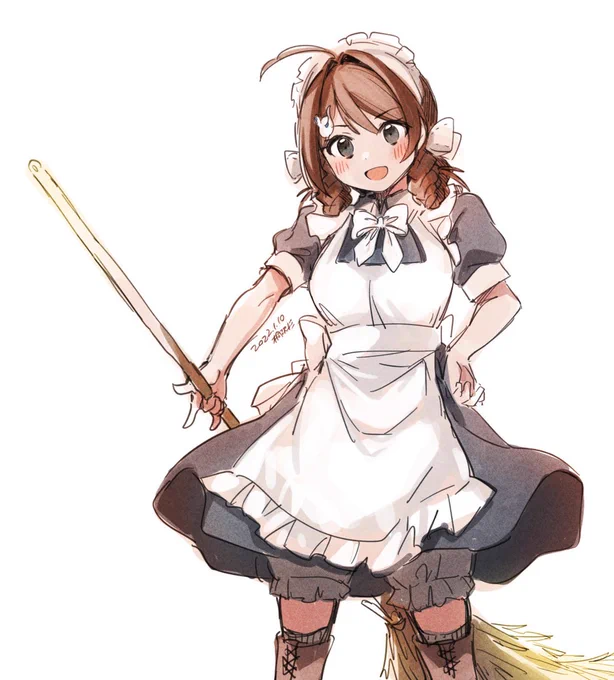迅鯨ちゃん長鯨ちゃんメイド 