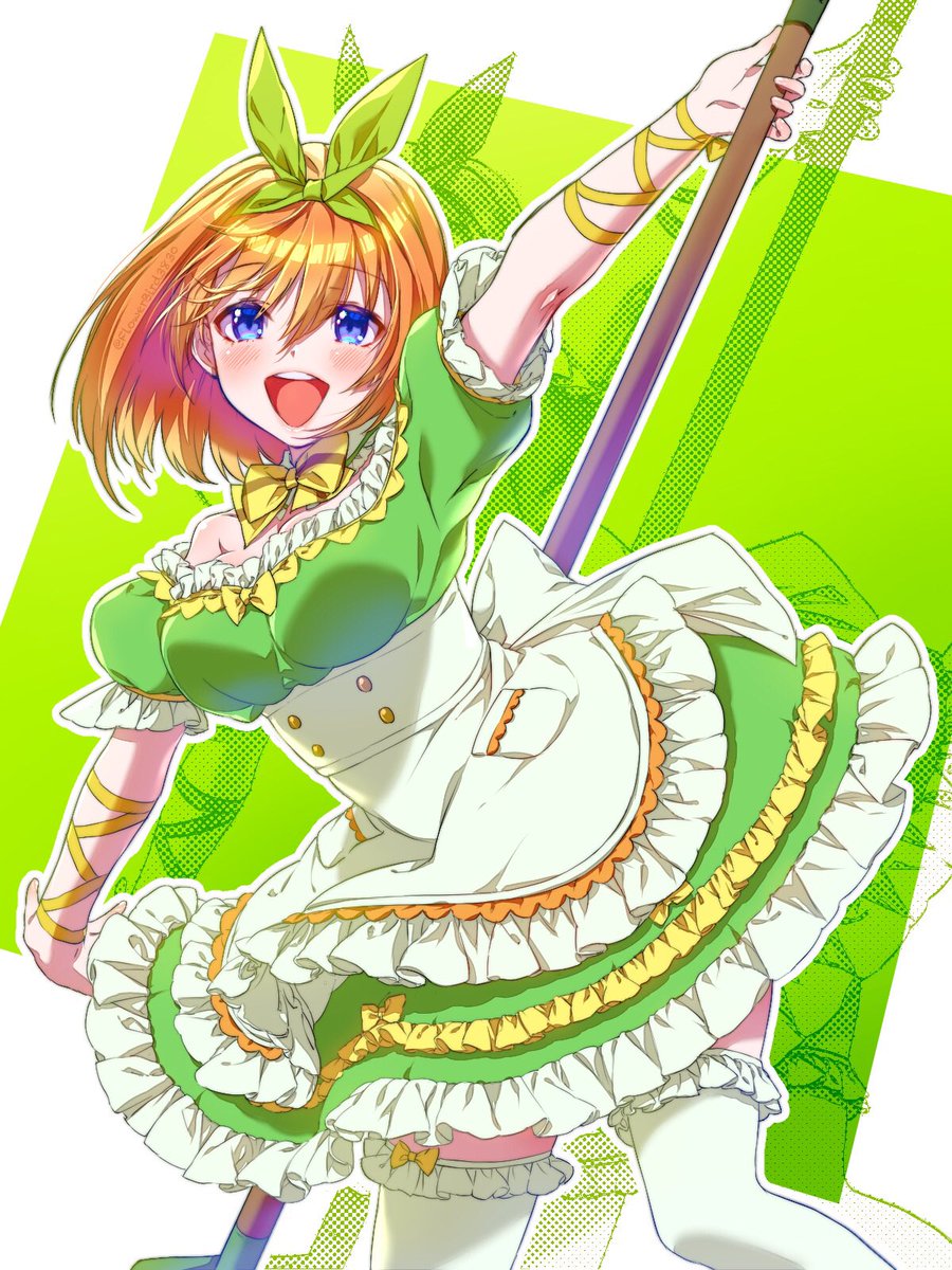 「#メイドの日
再掲&加工したものになりますが🍀🌟 」|ゆう🐾育児中(最近はらくがきマン)のイラスト