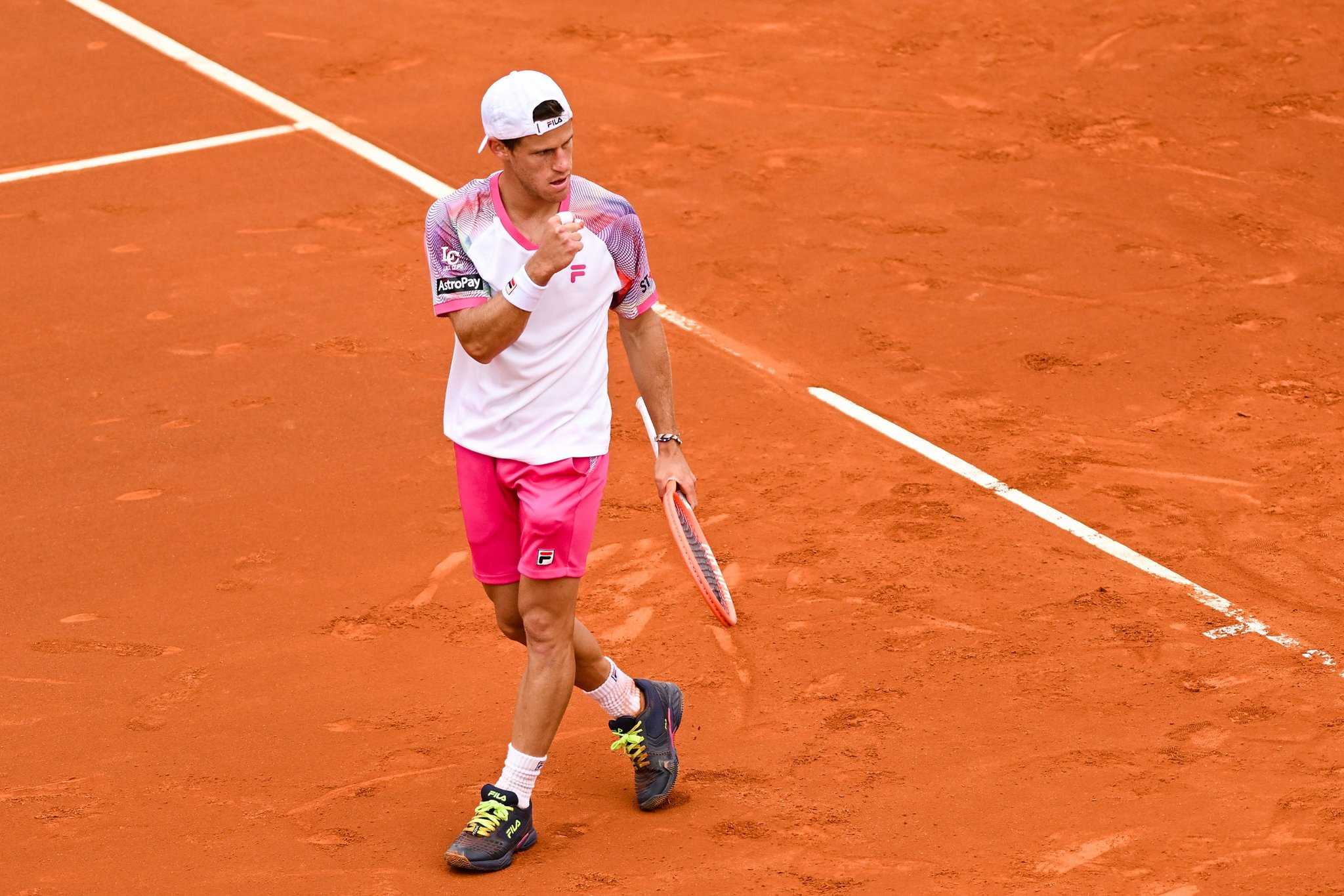 Schwartzmann aprieta el puño en su victoria de R1 en el ATP de Roma 