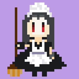 zashikialice's tweet photo. #8bitPainter #PixelArt #ドット絵
#メイドの日  #pixelart  #イラスト 
185cmのメイドさん。上手に出来たらマカロンを焼いてくれる。 https://t.co/hbELzt9KLE