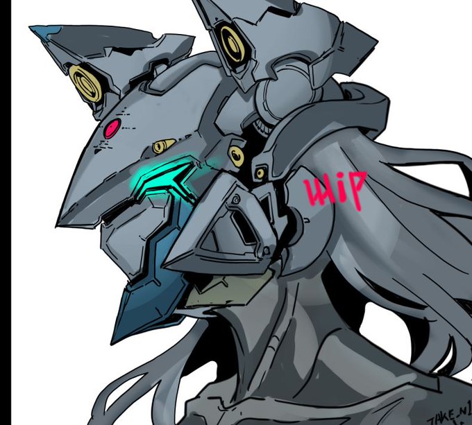 フルフェイスメカのラフ 