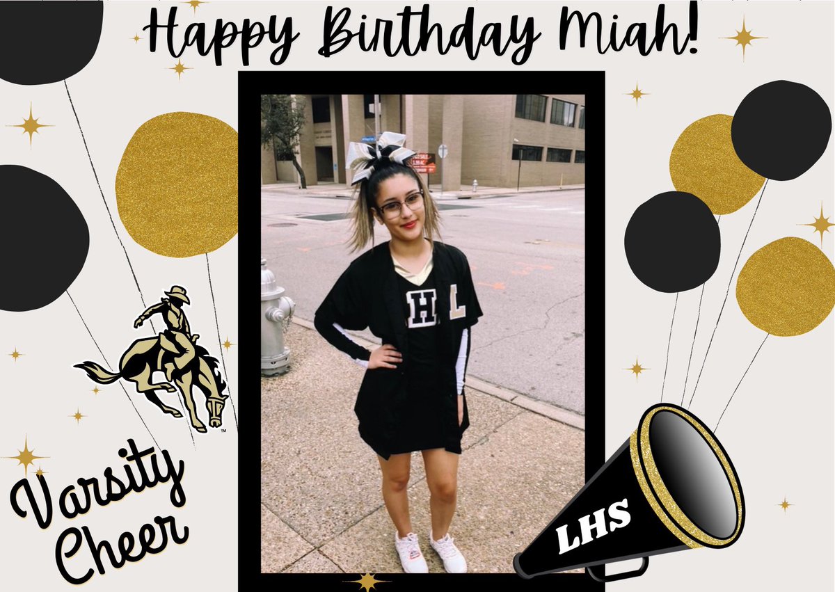 Happy Birthday Miah! We hope your day is extra special. 🖤💛📣🧁
