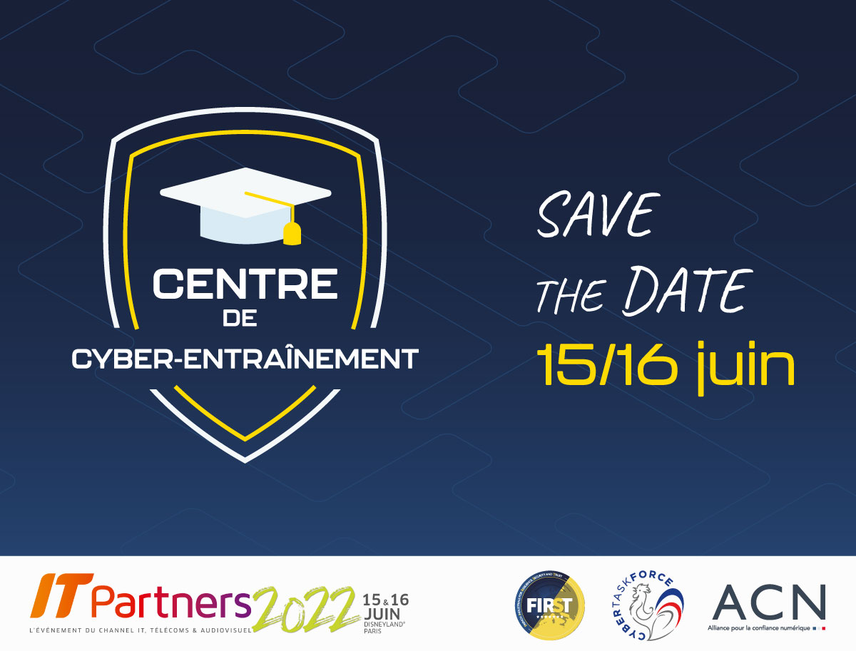Le Centre de Cyber-Entraînement 🛡️ fait son retour pour IT Partners 2022 !

Au programme, 14 formations qui permettront de comprendre les enjeux de la #cybersécurité.

#ITPartners #ITPartners2022 #IT #Télécoms #Audiovisuel