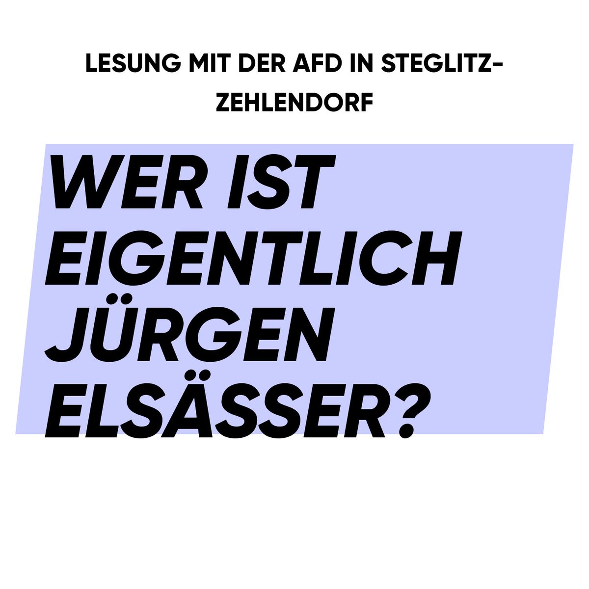 solid_rosa's tweet photo. Heute stehen wir gemeinsam mit SZWeltoffen gegen Jürgen Elsässer und die AfD in Lichterfelde Ost auf der Straße. Doch wer ist eigentlich dieser Jürgen Elsässer? 

Kommt noch spontan vorbei! Ab 17:30 Uhr Jungfernstieg 4b! 
#b1005 #berlin #solid #solidrosa #linksjugend #noafd https://t.co/76wFJkKAqs