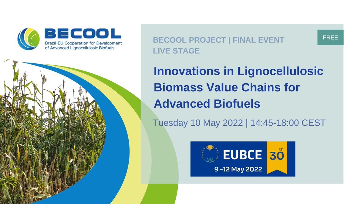 BECOOL (@projectbecool) on Twitter photo BECOOL end of project results - get over to <a href="/EUBCE/">EUBCE - European Biomass Conference and Exhibition</a> now!
👉bit.ly/37wJHHV BECOOL end of project results - get over to <a href="/EUBCE/">EUBCE - European Biomass Conference and Exhibition</a> now!
👉bit.ly/37wJHHV