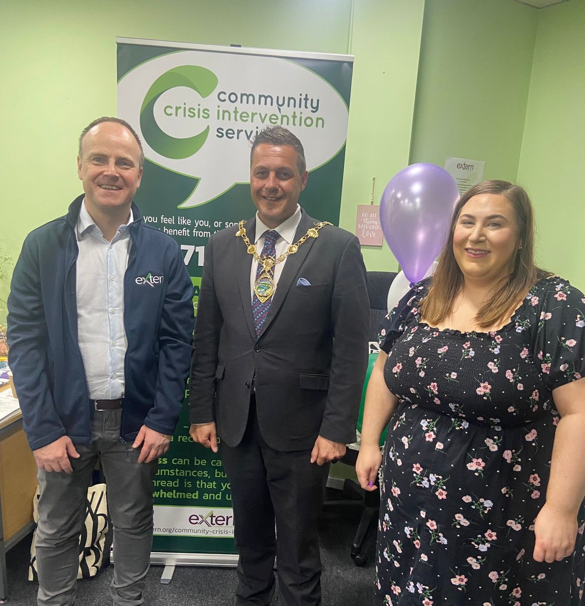 mayordcsdc's tweet image. Informative morning with the team from @ExternCharity learning more about their delivery of the critical community role they play through the Community Crisis Intervention Service

Many thanks to Sarah Griffin and Gavin Adams for hosting me