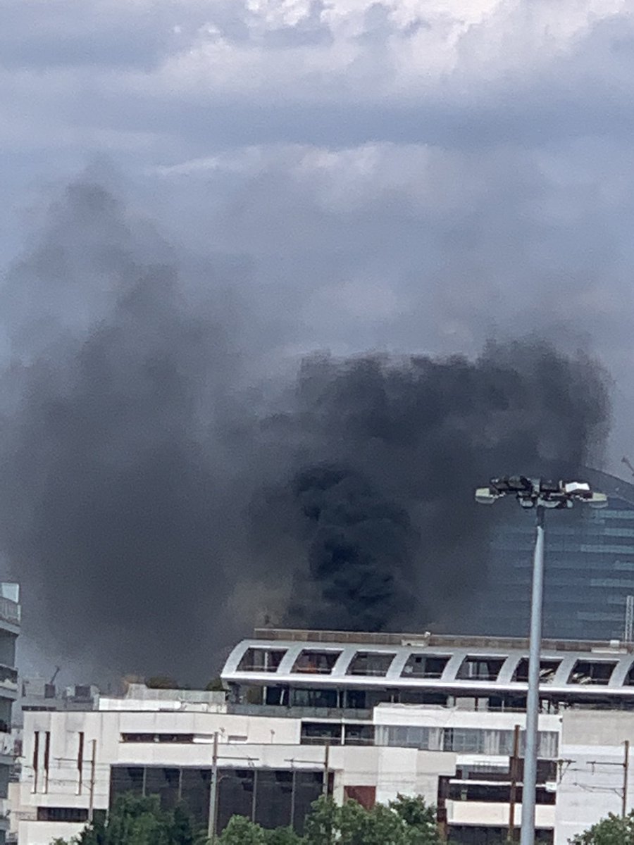 Incendie sur Issy les Moulineaux