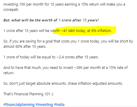 rajminpanchal's tweet photo. #investing #StockMarket #powerofcompouding #investment #investmentadvice #Longterminvestment #Trending #TrendingNow
Increase your investment with 7% yearly basis to beat the inflation https://t.co/hRzcCBdk9J