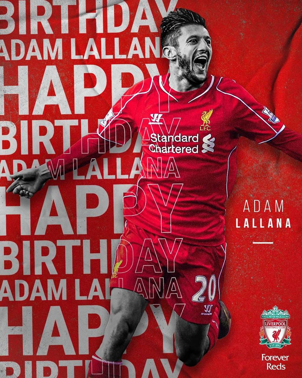 Happy Birthday to one of our former Champion Adam Lallana   Have a great day mate 