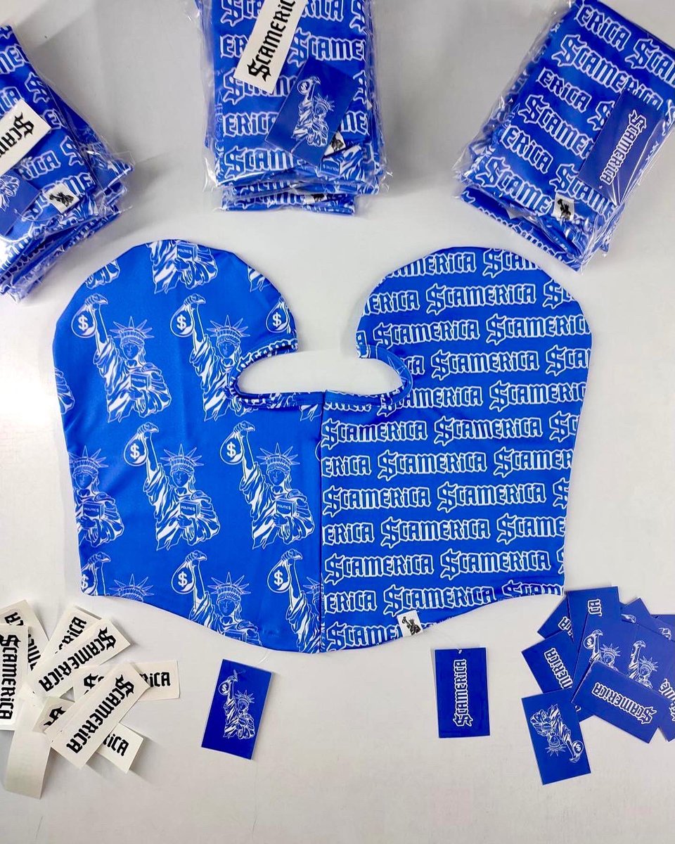 ScamericaUSA's tweet photo. 50/50 split hoodies and ski masks now available🗽 https://t.co/hupqQzzWLU