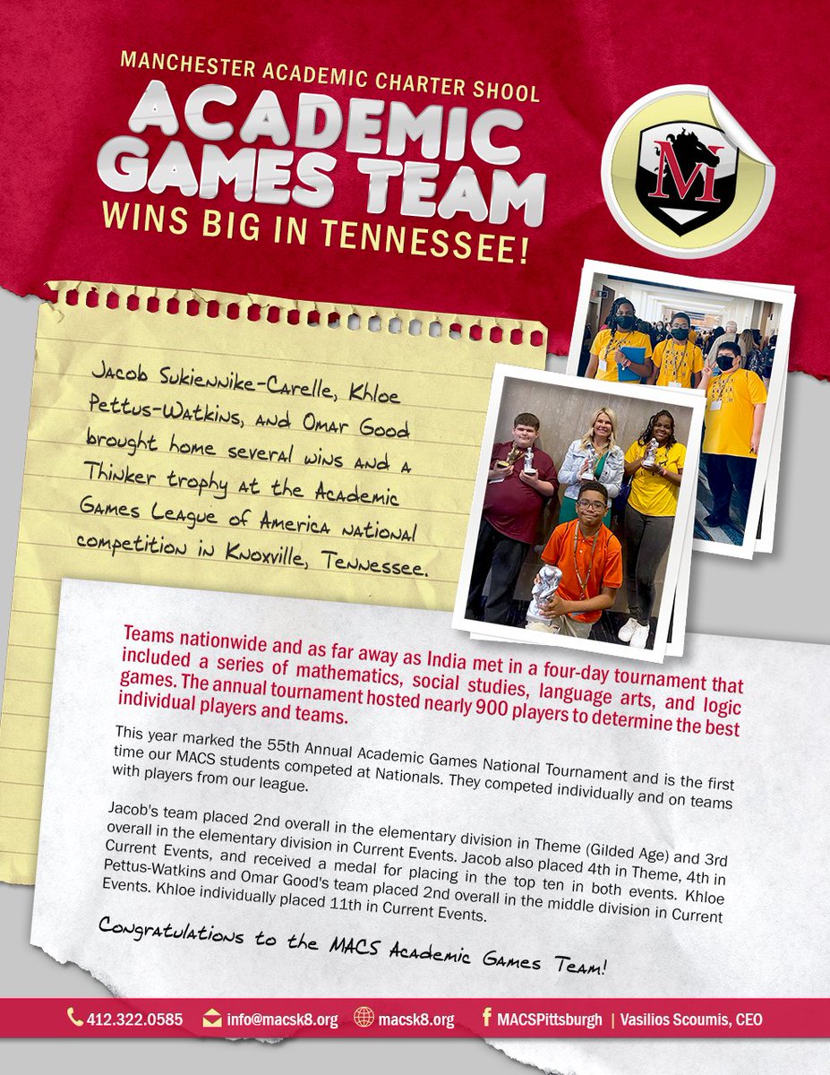 Manchester Academic Charter School tweet media