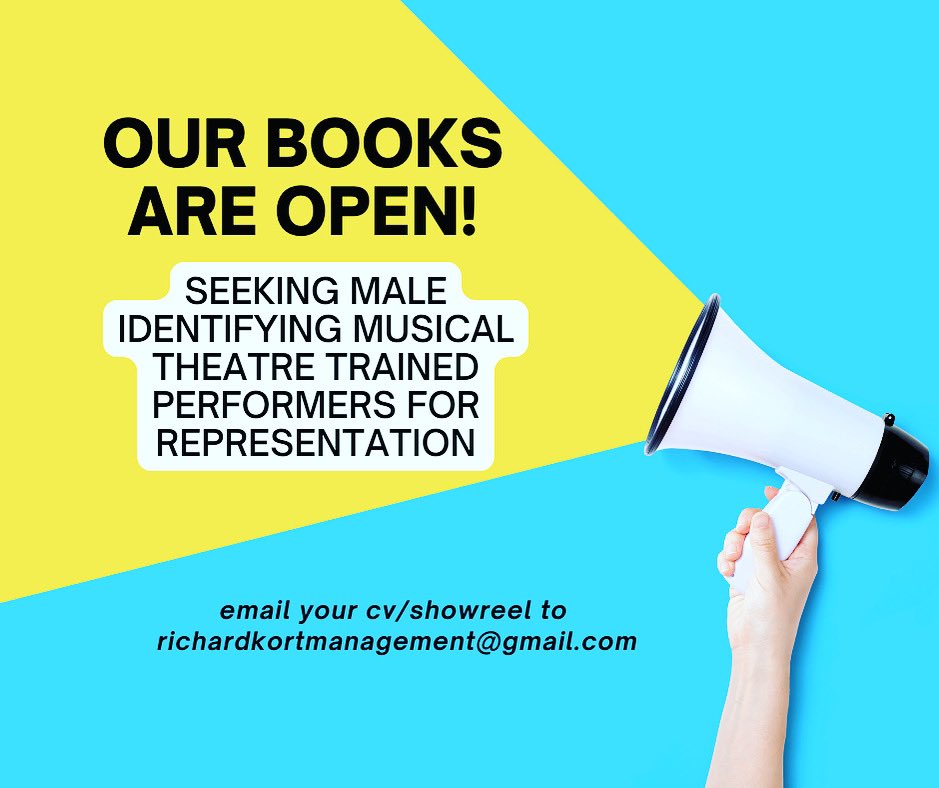 KortManagement's tweet image. Please share and spread the word! #musicaltheatre #triplethreat #dance #sing