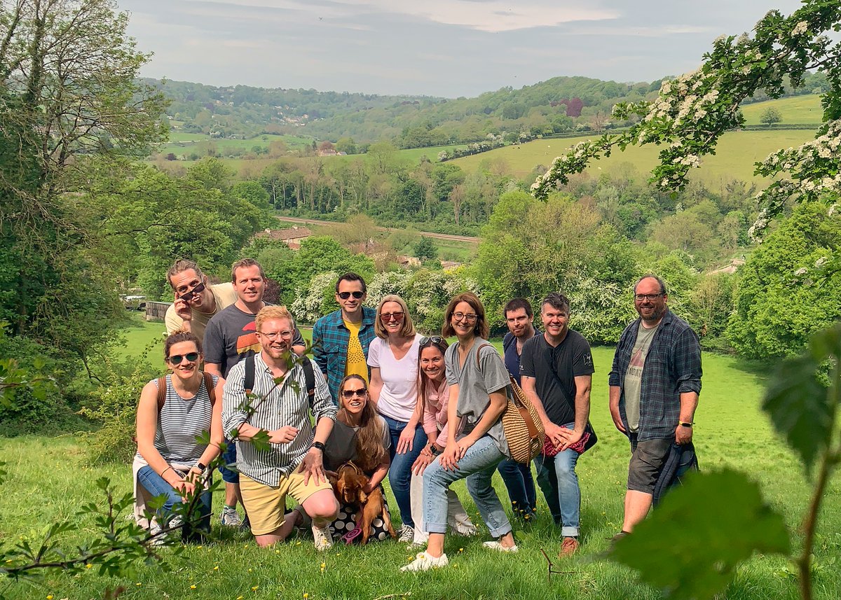 We kicked off #MentalHealthAwarenessWeek2022 with some meditation with <a href="/mysamten/">Samten</a> followed by a walk through the fields — getting slightly lost on the way! Luckily we found our way to the pub for some beverages and food. Spending time together as a team in the sun. 🌞🍹🧘