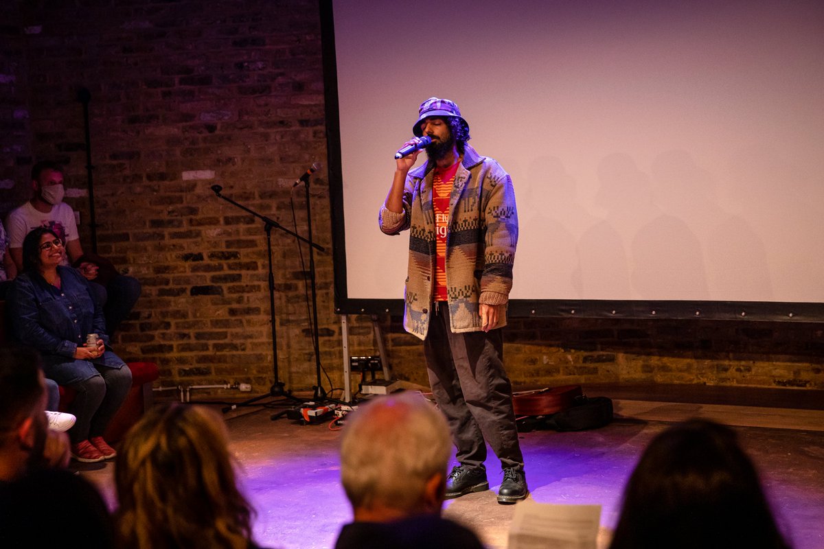 TaraTheatre's tweet photo. "Fiery, brave, bold, heartwarming, jovial."
Reasons why you should see #SPOKENSPACE, our epic night of live improvised music, poetry, spoken word, monologues and open mic.
Don't miss SPOKEN SPACE this Fri 13 May.
https://t.co/G4et3Xti9F https://t.co/vH6JJfhGqW