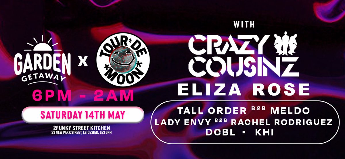 👀WE TOLD YOU WE HAD BIG NEWS👀

🍃We are bringing both @crazycousinz_ &amp; @elizarosemuzik to our garden🍃

We’ve teamed up with @tour_de_moon to give you a party to remember FOR FREE🤯

You heard us, every ticket for this event will be completely FREE.