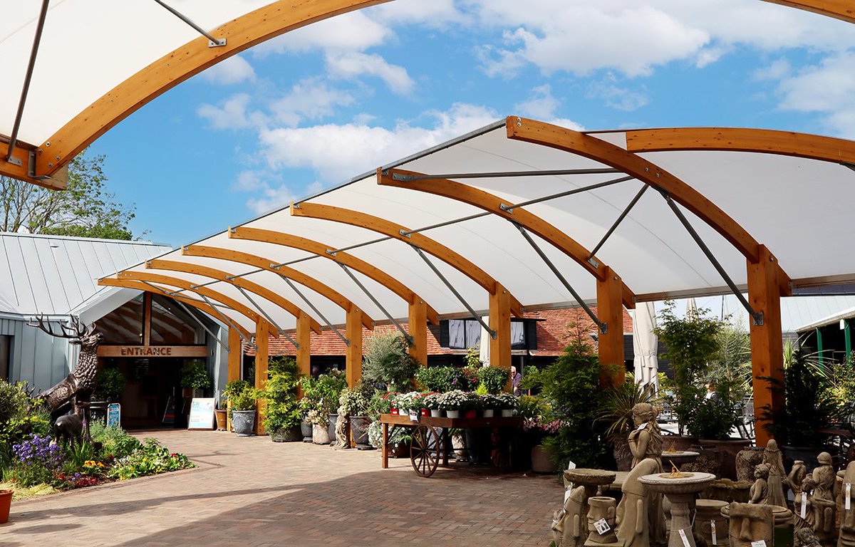 Fordingbridgedb's tweet photo. A few recent photos of our canopies at Old Barn Garden Centre in Horsham 🌷📷🤩

https://t.co/3FgDigTSzw

#Horsham #Gardencentre #retail #construction #canopy #structure #timbercanopy https://t.co/exMehuG9ay
