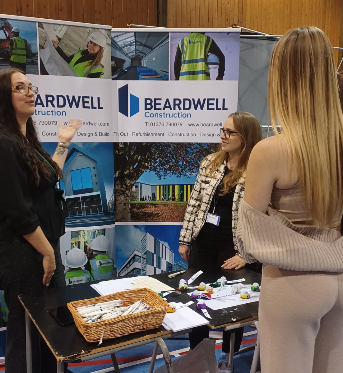 We are very pleased to be attending Chelmsford College, talking to students about careers in Construction #construction #careeradvice