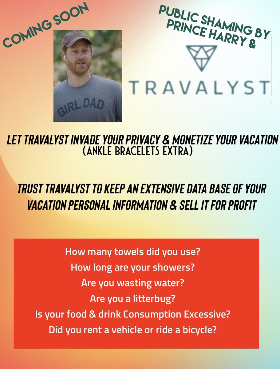 Is TRAVALYST just a huge data base of your PERSONAL information for #HarryForHire to monetize & profit from your vacation by SELLING YOUR DATA? 

#TravalystSCAM #TravalystDATAbase #HarryMONTIZINGvacations