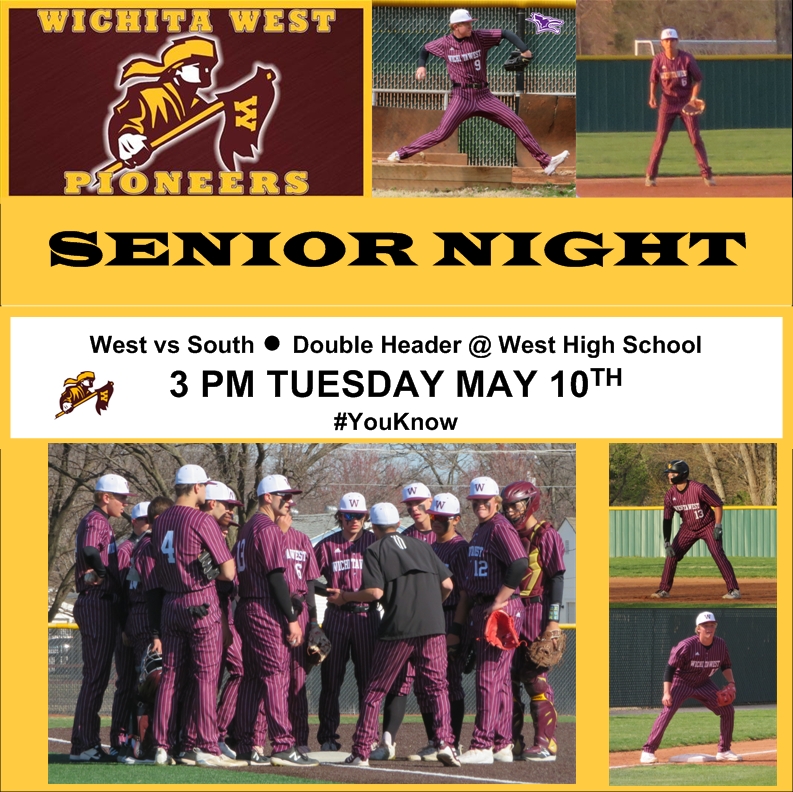 JetmanJeter's tweet photo. Wichita West Baseball Senior Night
@ West High - Starts at 3pm
@WWestBaseball 
@wichitawesthigh 
@WichitaWestAD https://t.co/iXOL9WuSeA