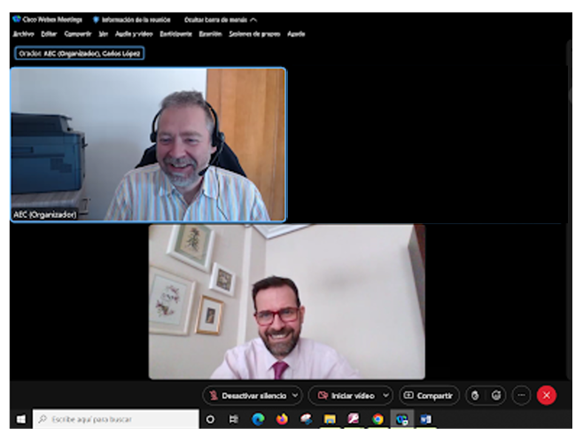 aec_es's tweet photo. 📍Reunión de la #ComunidadAEC #CSTIC ➡️Ramiro Carballo @rcarballo_CMMI, pte. de la #ComunidadAEC #CTIC y @jcaloto, gestor de la #ComunidadAEC, nos dan la bienvenida a la reunión plenaria. https://t.co/4jvWRwQbiw