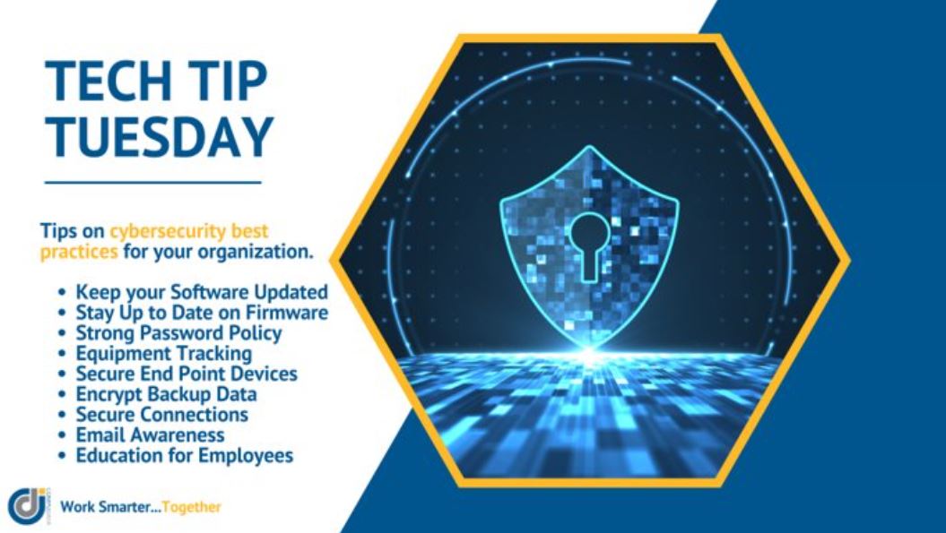CompuDataInc's tweet image. Organizations are more vulnerable than ever to cybersecurity attacks.
While no company can be 100% protected from cybersecurity threats, you can implement security best practices to significantly reduce your risk.
#Cybersecurity #TechTuesday #CompuData #WorkSmarterTogether