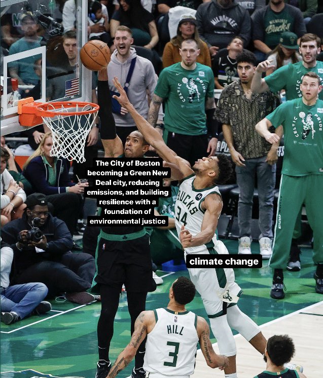 We had to. 

Trying our best to dunk on climate change.

<a href="/celtics/">Boston Celtics</a> #AlHorford #BleedGreen