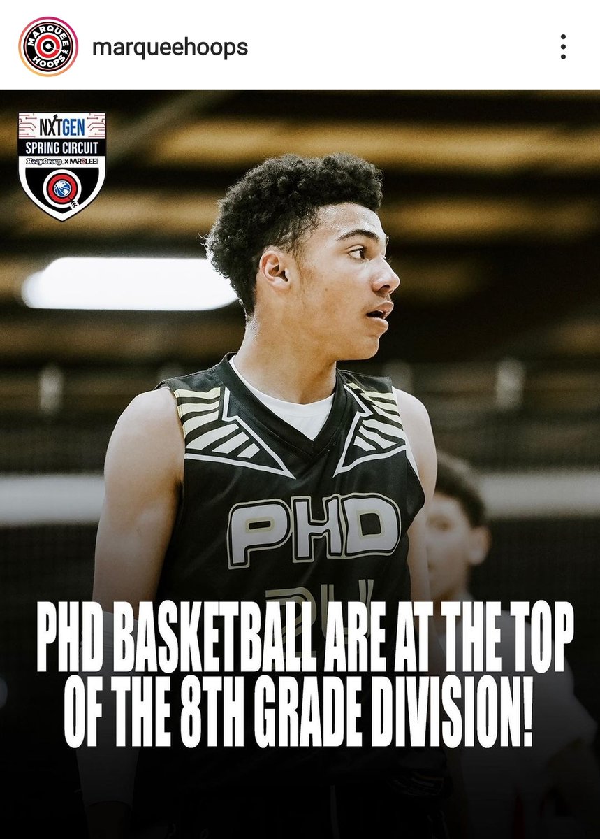 PHD_Basketball's tweet photo. After 2 sessions in the Platinum Bracket of the Marquee Hoops Circuit, PHD 2026 (8th graders) are at the TOP. Congrats to a hard working group of 10 kids from 7 different towns showing the results of hardwork and teamwork! #phdhoops #family #ctbb https://t.co/VDElo3Mts4