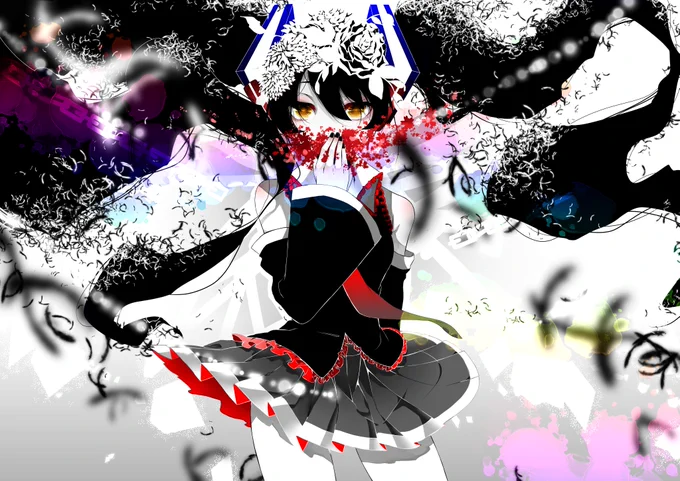 #同じ人が描いたとは思えない絵を貼る 
初音ちゃん! 