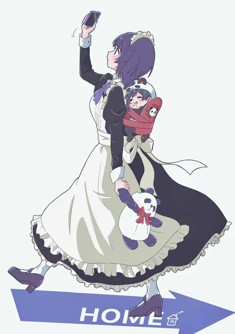 迷子のメイドさん👠💨
#メイドの日 