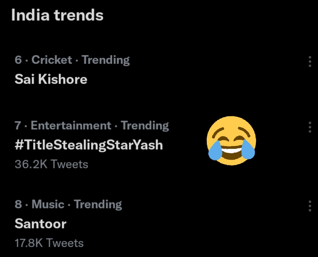 KingKariyaa's tweet photo. @DBoss_maniac Have a look at this🤣🤣

#TitleStealingStarYash
#CunningProductionHombaleFilms
@hombalefilms

#DBoss #Kranti https://t.co/0aFJu6wap0
