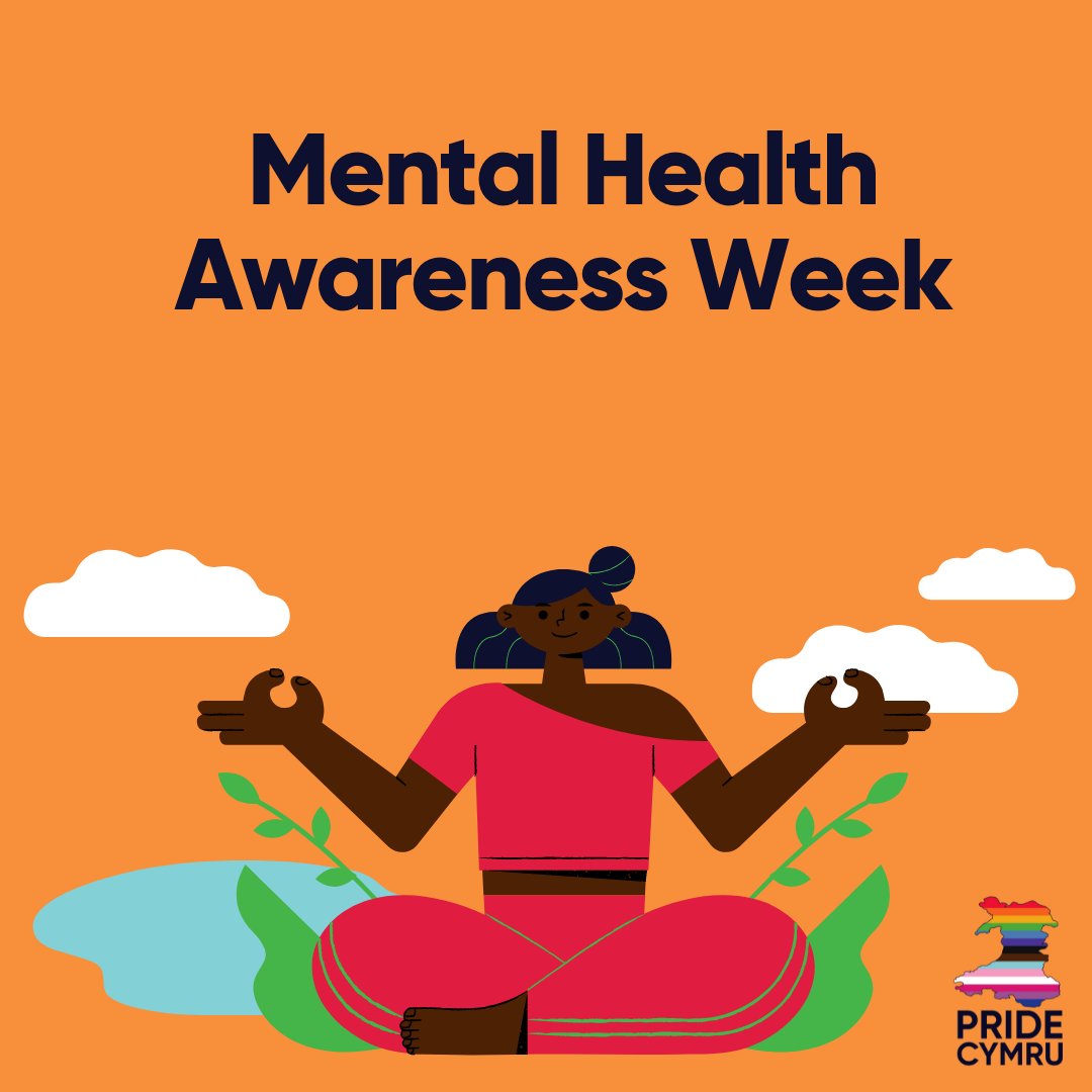 PrideCymru's tweet photo. This week is #MentalHealthAwarenessWeek and we wanted to highlight some support services that particularly help LGBTQ+ people. 
If you have any more services you’re aware of that operate within the UK or Wales please send us a message so that we can add them to our lists. https://t.co/G2hTwXvCoE