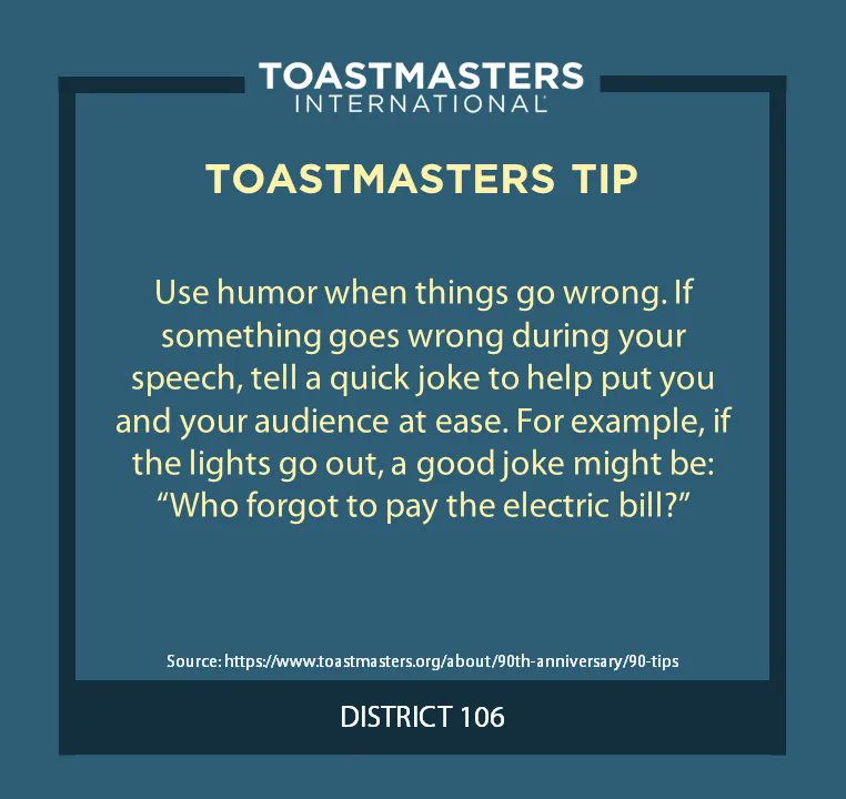 District 106 Toastmasters tweet media