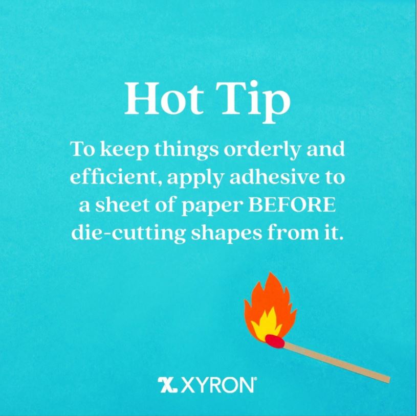 xyroninc's tweet photo. It's Hot Tip Tuesday from Xyron 🔥
#craftwithxyron #xyronstickstogether #xyronadhesives #crafttip #xyrontip #xyronhottip #tiptuesday #crafting #crafts # https://t.co/duxCFRGrY5