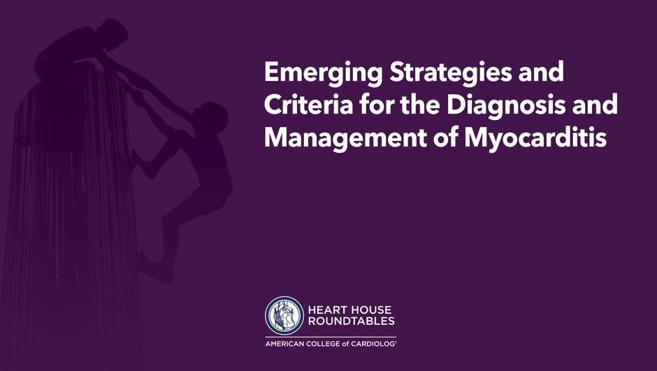 The diagnosis & management of myocarditis is the focus of today’s ACC Heart House Roundtable exploring gaps associated with the pathogenesis, diagnosis, treatment & prognosis of #cvMI. bit.ly/3FKxDzz #TransformCVCare