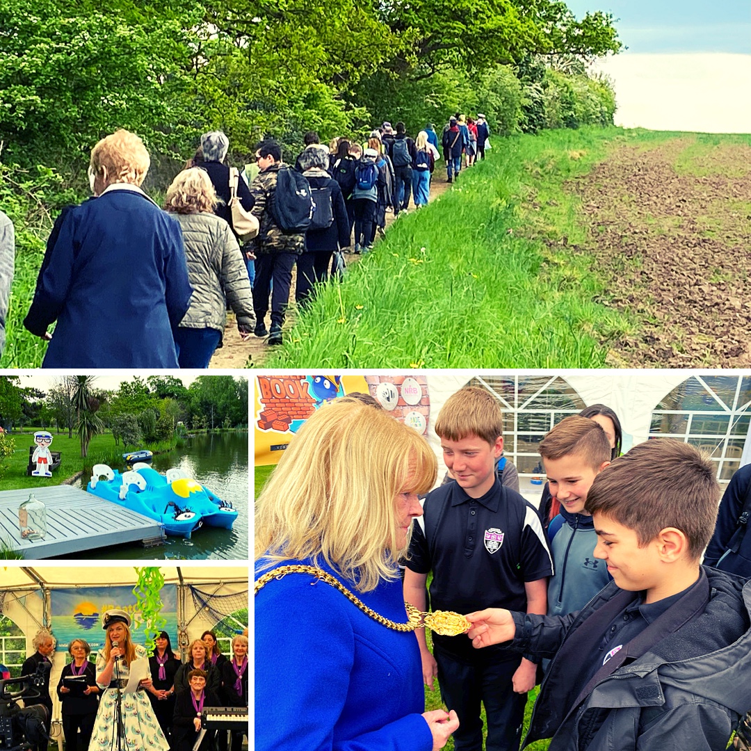 GateacreSchool's tweet photo. We had an incredible day yesterday with @BillingReeves @berniehollywood @maryrasmussens @MerseyPolice and the rest of the @BoatofHope crew. We walked, talked and laughed to help raise money and awareness for children’s mental health. #peggythepedalos #mentalhealthawarenessweek https://t.co/4025R2X74l