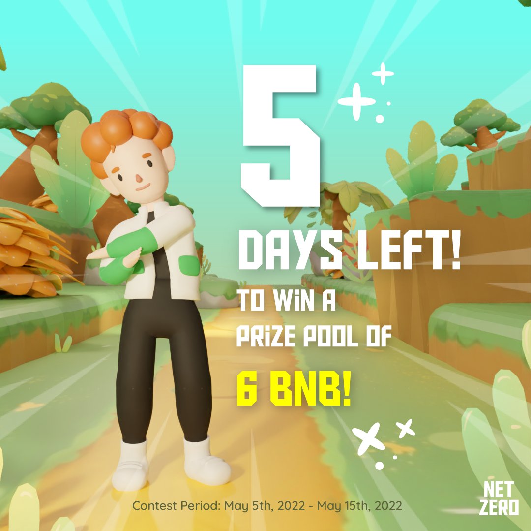 NetZero_game's tweet photo. Hey you over there!
The #NetZeroRuntoWin event is still going on until May 15th! 5 more days to go! 🔥 Will you be one of the Top 10 winners?

Read the Twitter thread for more details https://t.co/1JsQOEI4HZ See ya on the trail! https://t.co/JD3n0OR41M
