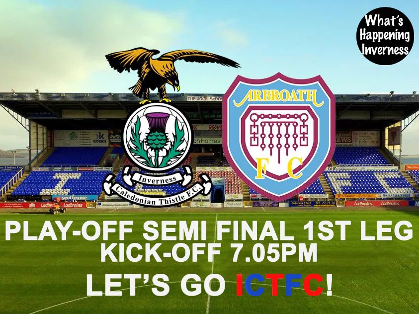 WHInverness's tweet photo. MATCHDAY π΄π΅
SPFL Play-Off Semi Final 1st Leg
@ICTFC π @ArbroathFC
π 7:05pm kick-off
πΊ Live on BBC Scotland
Get your tickets now
πππ
https://t.co/0hlyJv55Tz
Let's go ICTFC! β½π
#ictfc #invernesscaledonianthistle #spflplayoffs #spfl #whinverness https://t.co/roWJ4C7xYA