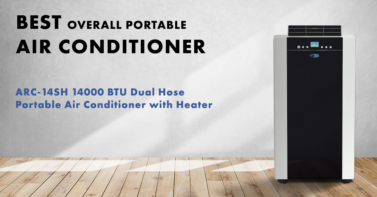 Whynter ARC-14SH 14,000 BTU Dual Hose Portable Air Conditioner with Heater