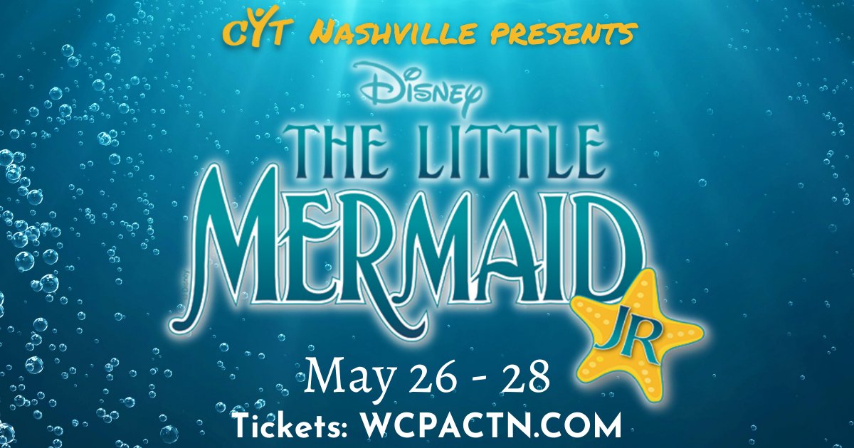 wcpactn's tweet photo. Just a couple weeks left before @CYTNashville presents Disney's The Little Mermaid Jr.!

Get Tickets at https://t.co/UJsLSiSBrV https://t.co/43AXEYoKhs