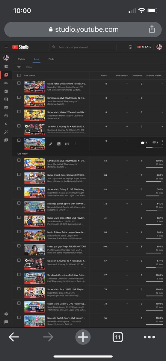 NLoganboy456's tweet photo. @TeamYouTube I’m “still” getting dislike spammed and it’s been happening for a week now, and really want this to absolutely stop because it’s been making me upset and hurting my channel. Is there any way you guys could definitely help me? Thanks! https://t.co/U8ZpFzY2Mr
