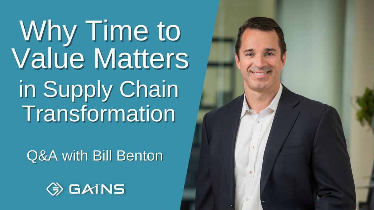 GAINSystemsInc's tweet photo. Tired of waiting years to capture ROI from your #supplychaintransformation? Check out the latest Q&A with Bill Benton on Why Time to Value Matters https://t.co/5xD6iDeSj8
#digitalsupplychain #moveforwardfaster #roi https://t.co/mItBF2dVPf