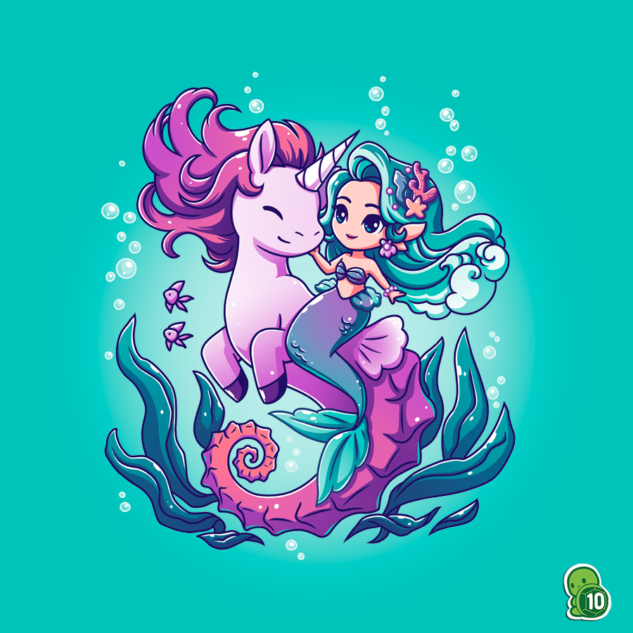 TeeTurtleHQ's tweet photo. These best friends travel the ocean together, looking for the most beautiful shells! 🐚 Go on an undersea adventure in today's $12 t-shirt!
_____________________
#teeturtle #mermaid #mermaids #mermaidlife #seahorse #fantasy #fantasyart #fantasyworld #fantasycreature #magical https://t.co/HQd6pBPPnc