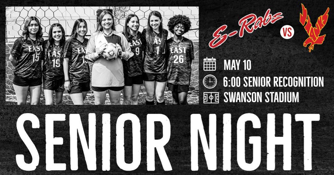 LadyErabsSoccer's tweet photo. Do you know what tonight is? It's Senior Night! Come out and help us celebrate our seniors tonight as we take on the Jefferson J-Hawks. It should be a good match to watch! Let's go E-Rabs!!! #Classof2022 #seniornight https://t.co/TkPpnWY8cC