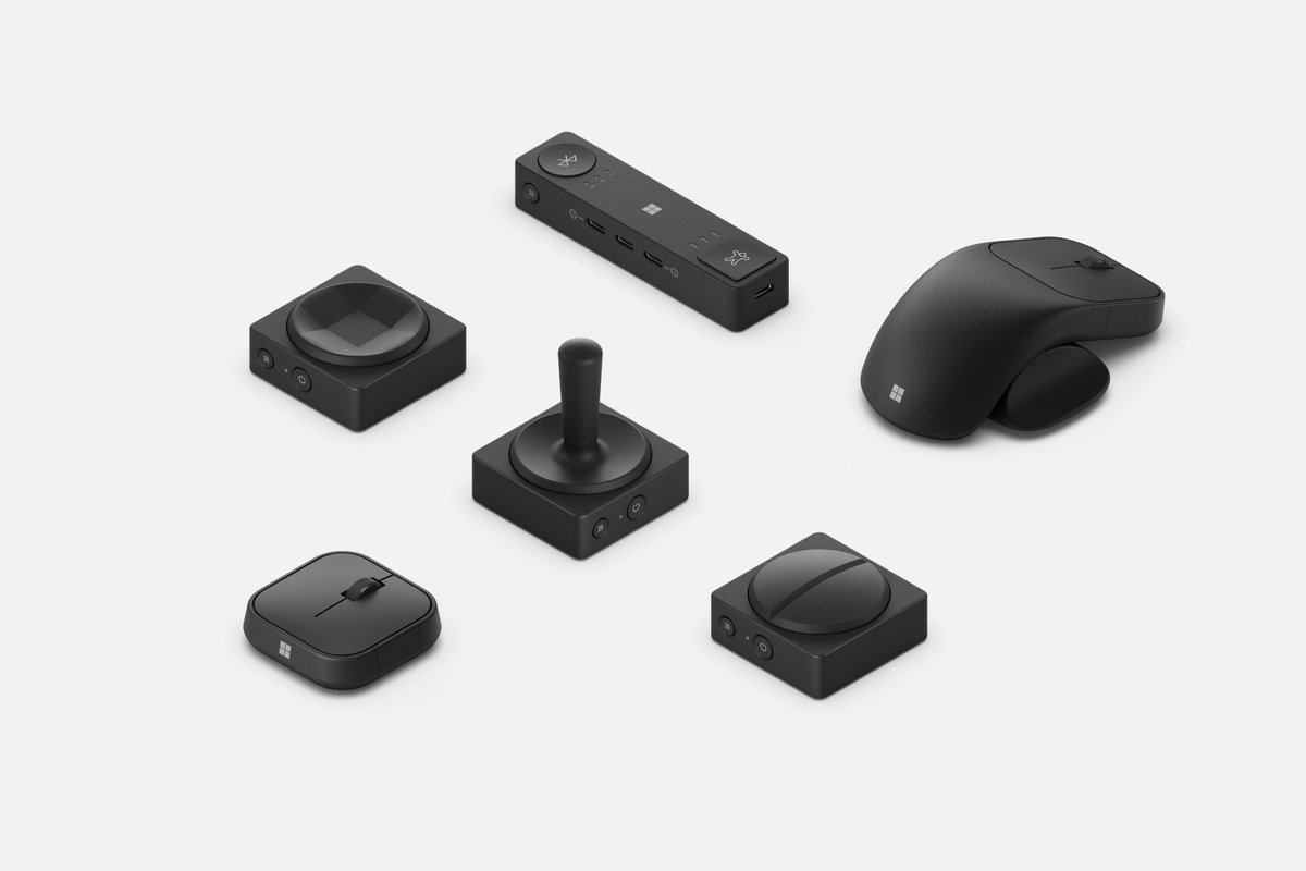 Microsoft is launching a range of adaptive accessories which are designed to augment or replace a regular mouse or keyboard that people with disabilities might struggle to use. These are the latest example of Microsoft's accessibility push. Details: theverge.com/e/22828162