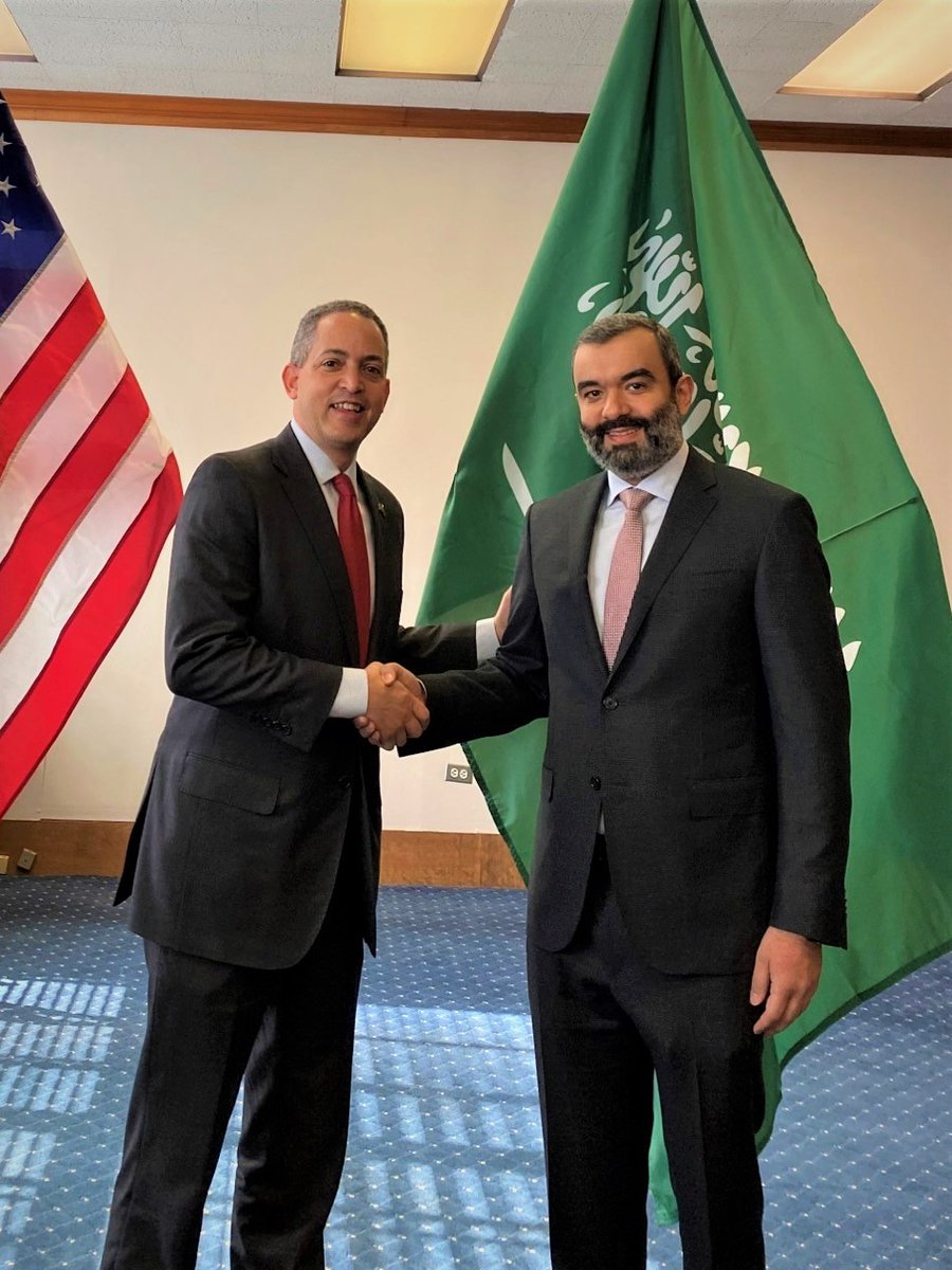 DepSec Graves' Meeting with Saudi Minister of Communications and Information Technology Al-Swaha