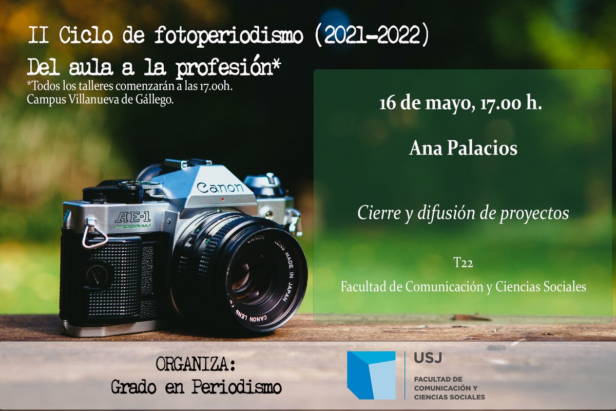 ¡Feliz semana! 
En un rato daré clase en la <a href="/_usj_/">Universidad San Jorge</a> de #Zaragoza. Me gusta mucho esta parte de mi trabajo en la que conecto con las new generations, que siempre me transmiten mucha ilusión y cariño. ¡Gracias Pilar Irala por la confianza otro año más!
¡Nos vemos en un ratito!