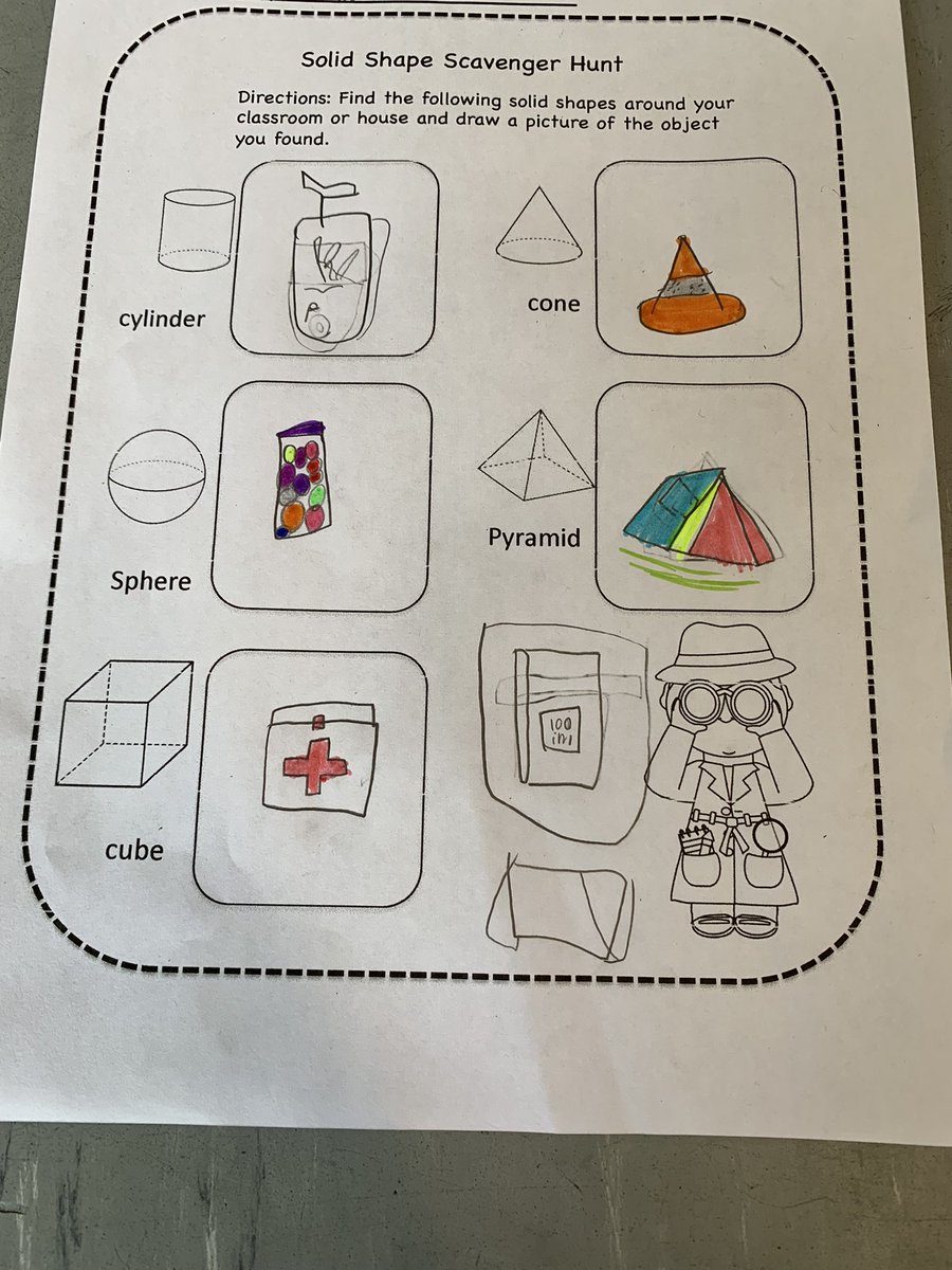 We went on a 3D shape hunt last week through the school! It was great to hear the children discussing whether or not something qualified as a cube, cylinder or sphere etc. Great work everyone! <a href="/followstannes/">St. Anne's Mixed N.S.</a>