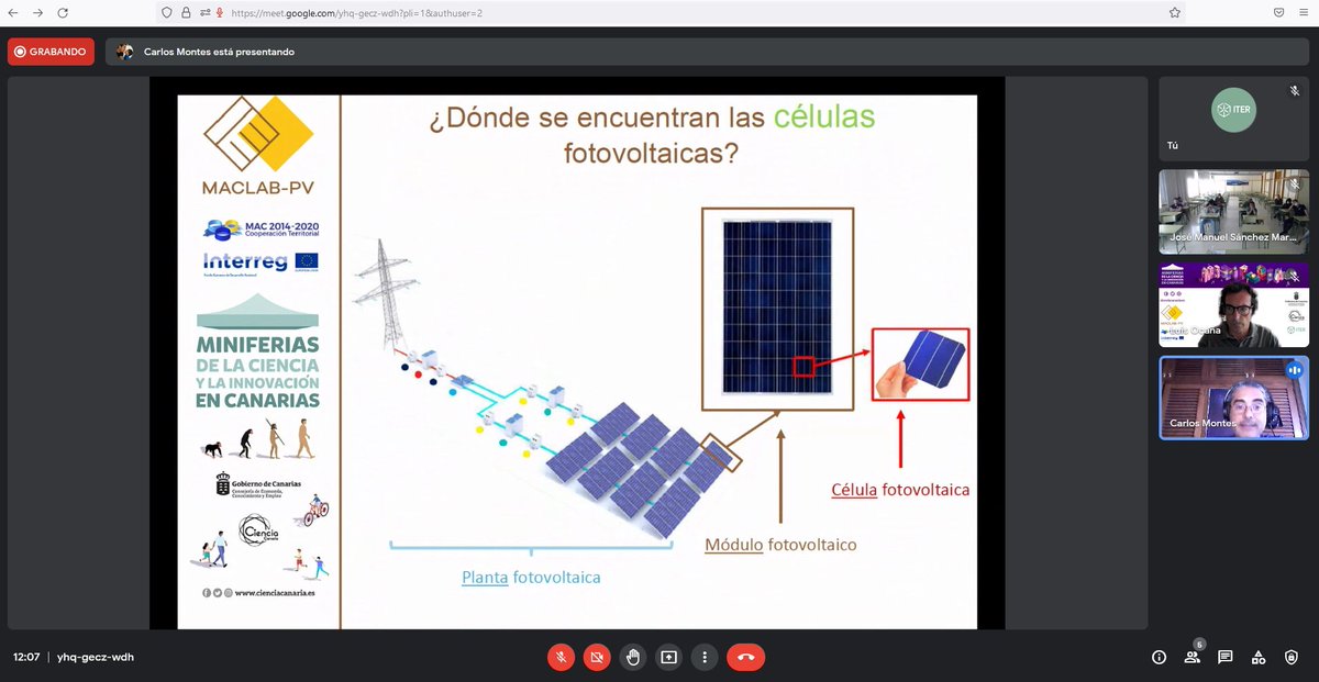 ITERtenerife's tweet image. 🤩Nuestro laboratorio de fotovoltaica⚡☀ viaja hasta La Palma y Gerona gracias al taller #MACLABPV “Abrimos las puertas del laboratorio #SiCellLab” en las 
en las Miniferias de la Ciencia y la Innovación en Canarias 2022👩‍🔬
#somosciencia #somosinnovación  #miniferias22