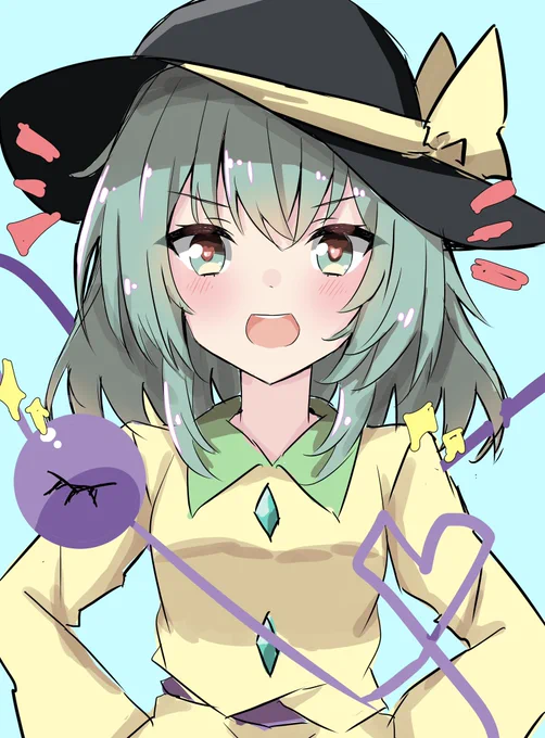こいしちゃん
#東方Project 
 #深夜の真剣お絵描き60分一本勝負 