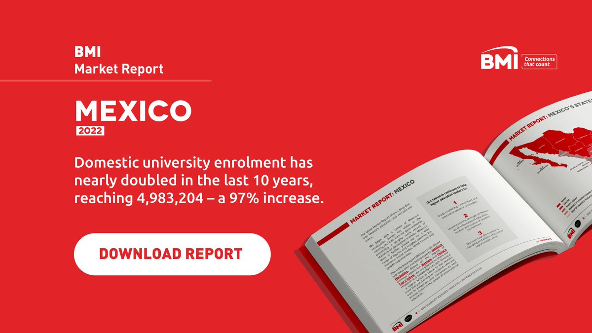 📢 Our latest report is now live!

This unique study by report author <a href="/JKassteen/">Jacqueline Kassteen</a> explores Mexico’s education stats, key enrolment opportunities, top destinations for Mexicans and more. 

Dive into the full report here: bit.ly/38e6wQK

#intled #globaled #intlstudents